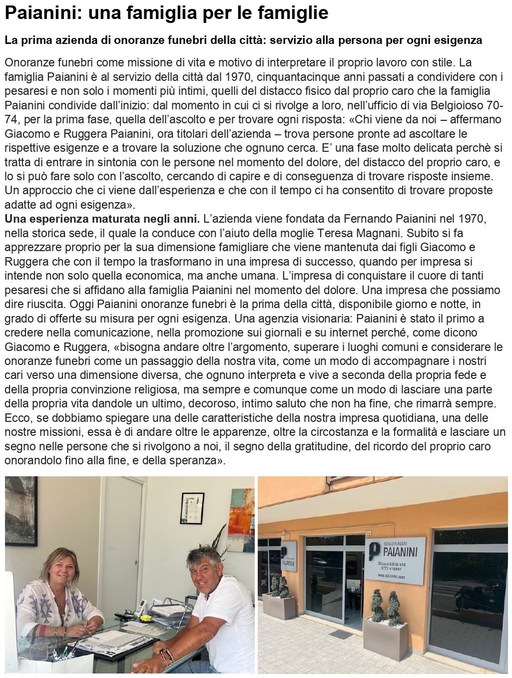 PAIANINI PESARO
